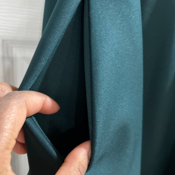 ASOS | Asos Full Midi Skirt in Scuba With Pockets Colorblock - Picture 4 of 5